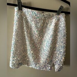 Nasty Gal Iridescent sequin Skirt